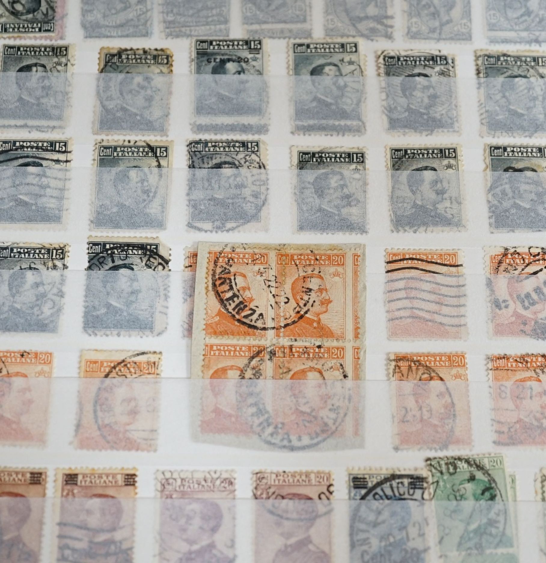 Italy stamps in album and stock book with Italian states including Parma 1859 20c. blue unused with certificate, Romana 1859 4b. and 6b. mint with certificates. Sicily 1859 half Gr. - 50Gr. mixed mint and used, Italy 186